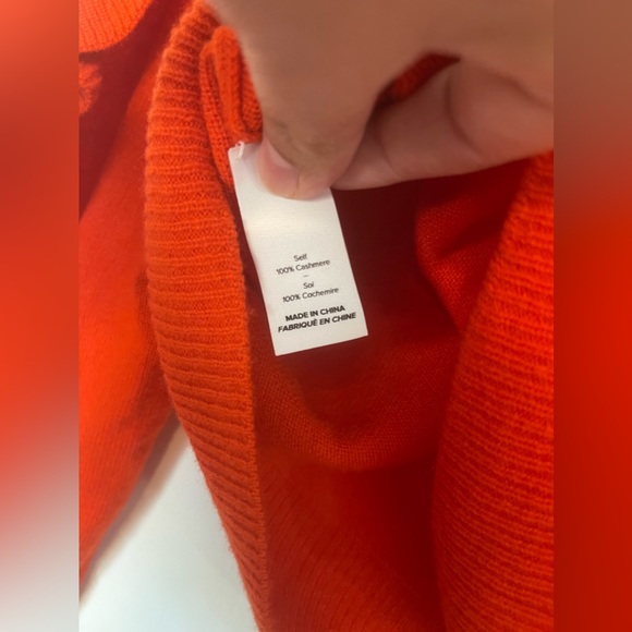 Cinq a Sept Tous Les Jours Savanna Ruffle Trim Cashmere Turtleneck Sweater - Picture 5 of 6